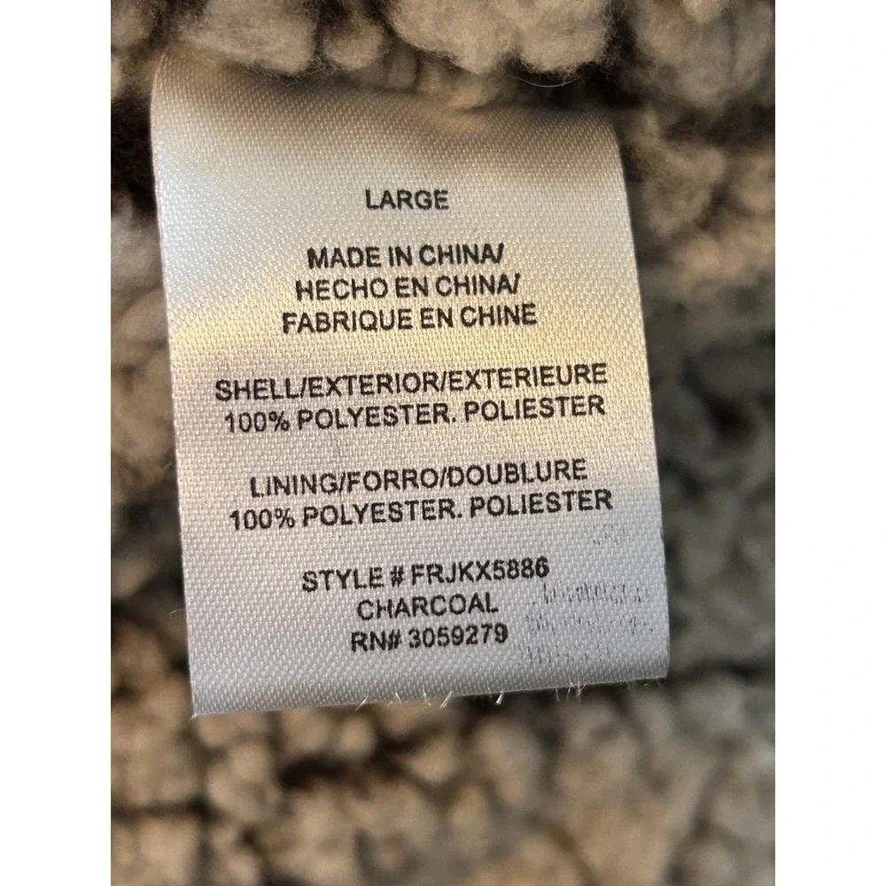 Francesca's T S By Thread & Supply Sherpa Vest Women's Size L, Pockets - Picture 5 of 6